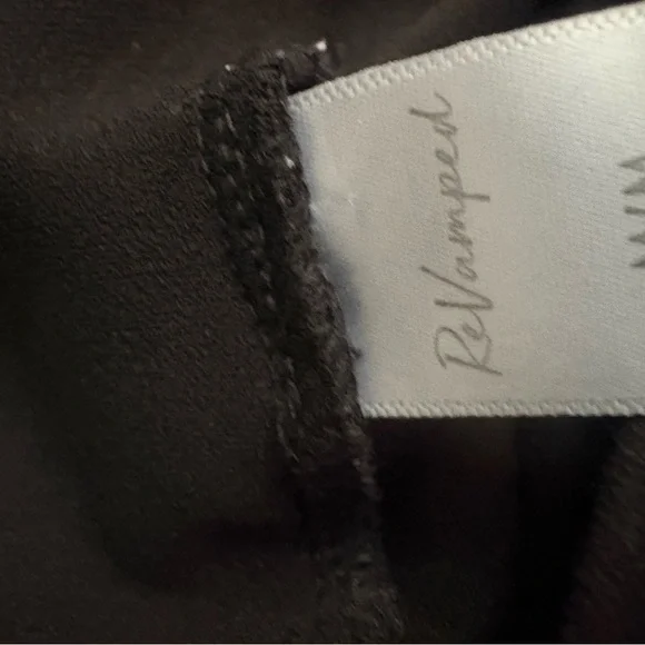 Revamped Black Midi Wide-Leg Skirted Pants - Picture 3 of 3